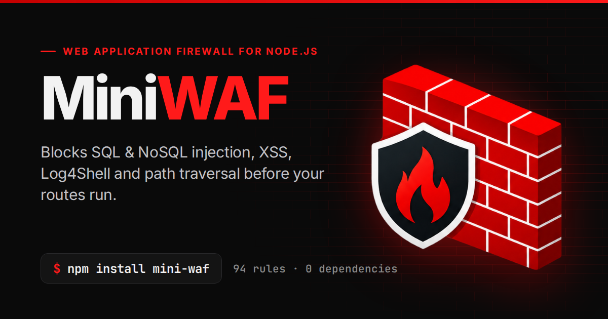 Ilustrasi Code NodeJS WAF