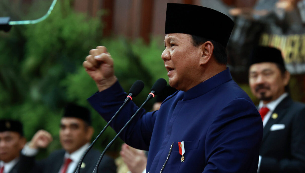 Presiden Prabowo Subianto saat menyampaikan pidato kenegaraan di hadapan Sidang Paripurna DPR RI terkait arah kebijakan anggaran negara