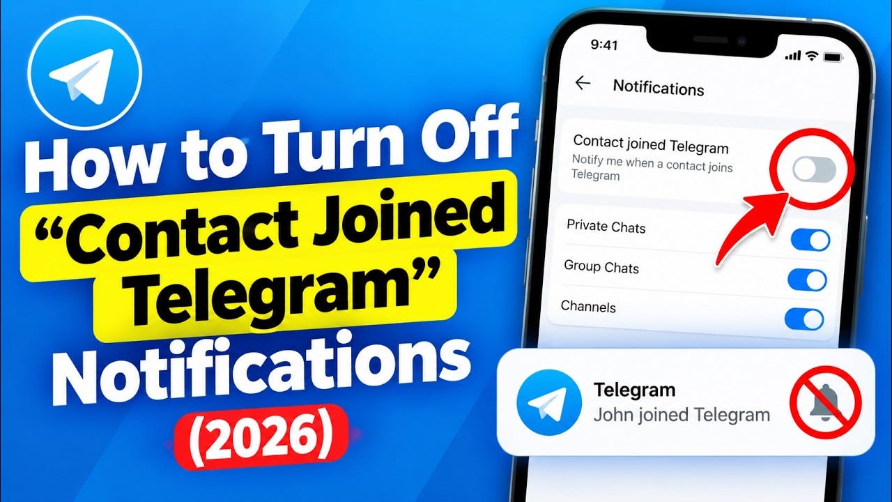 Tampilan layar perangkat ponsel pintar yang menjalankan fitur notifikasi Telegram