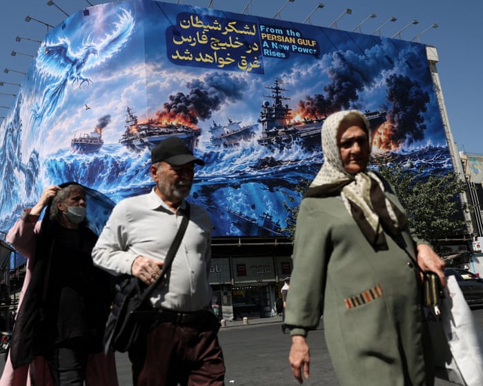 Billboard Selat Hormuz di Teheran dan dinamika diplomatik pembukaan rute pelayaran energi global