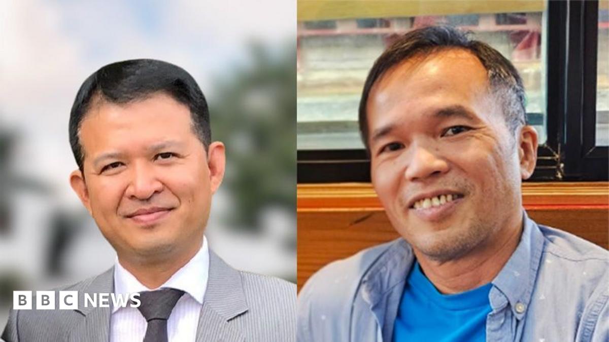 Potret Nguyen Duc Thuan dan Tran Hiep aktivis yang ditahan oleh otoritas keamanan Vietnam