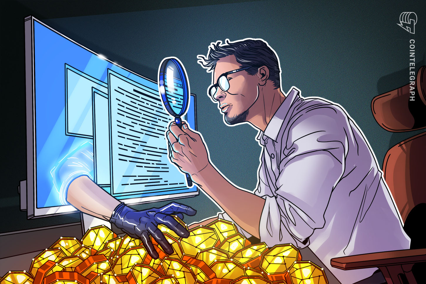 Ilustrasi audit keamanan siber dan kebocoran data pada ekosistem aset kripto global