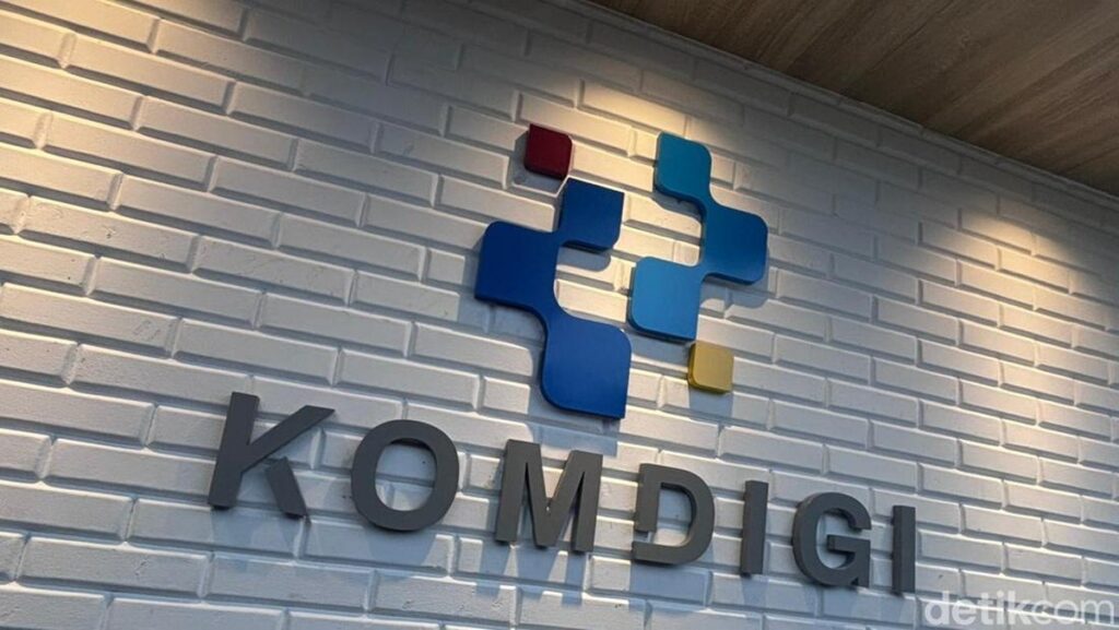 Gedung dan Logo Resmi Kementerian Komunikasi dan Digital Republik Indonesia