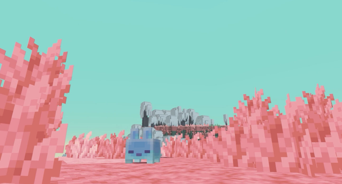 Tampilan visual dimensi baru The Sift yang diperkenalkan dalam ajang Minecraft Live 2026