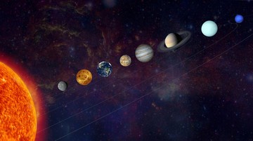 Ilustrasi Tata Surya Bumi dan Planet Sekitar