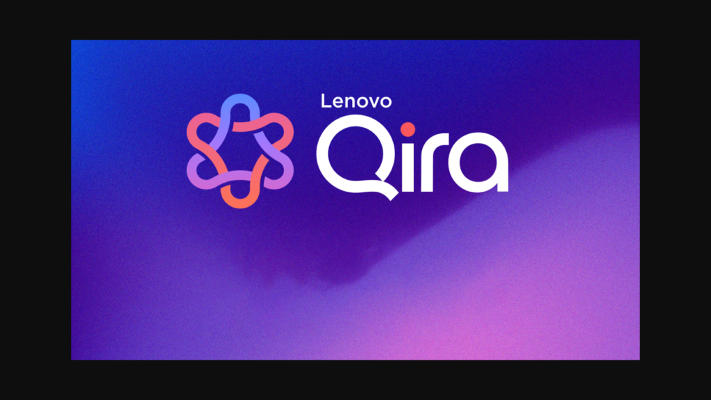 Tampilan Lenovo dan Motorola Qira pada perangkat yang kompatibel
