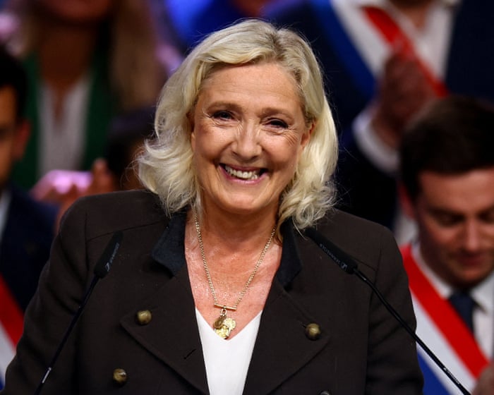 Marine Le Pen berkampanye di Prancis menjelang pemilu Senat 2026.