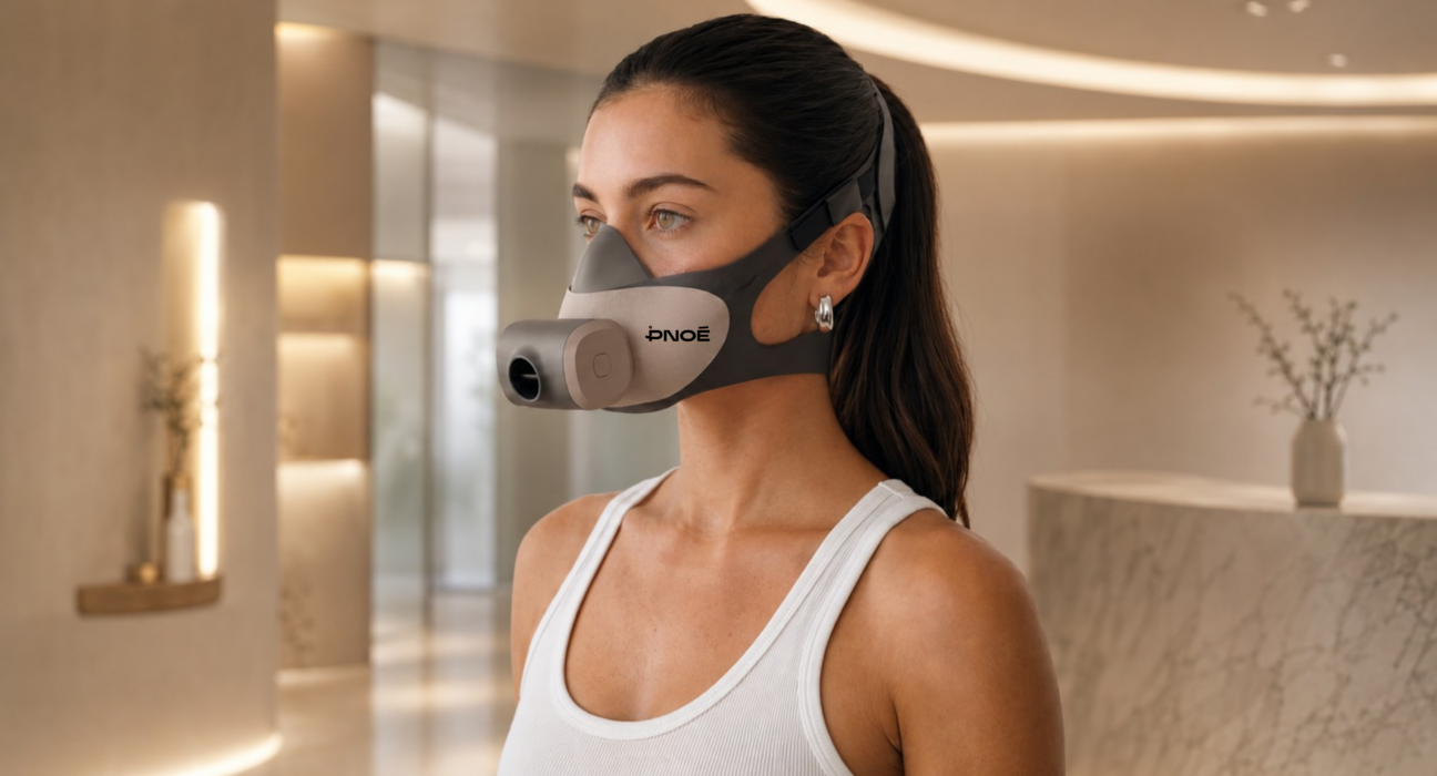 Perangkat masker analisis metabolik portabel PNOE 2.0 untuk pengujian VO2 max mandiri di pusat kebugaran