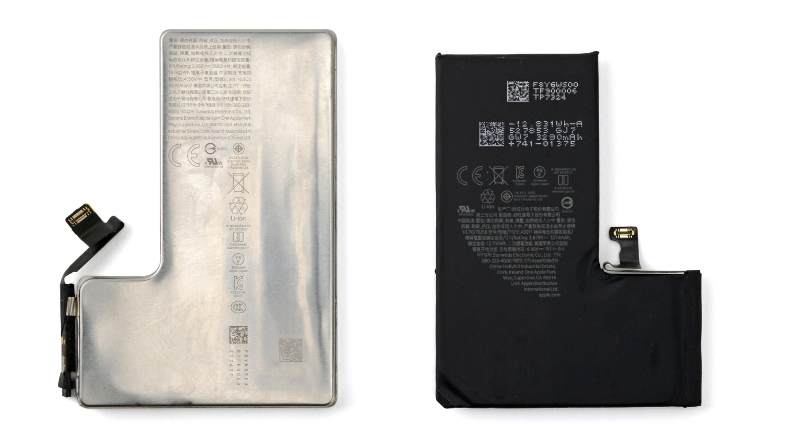 Perbandingan baterai steel-cased iPhone 16 Pro dengan baterai konvensional iPhone 15 Pro