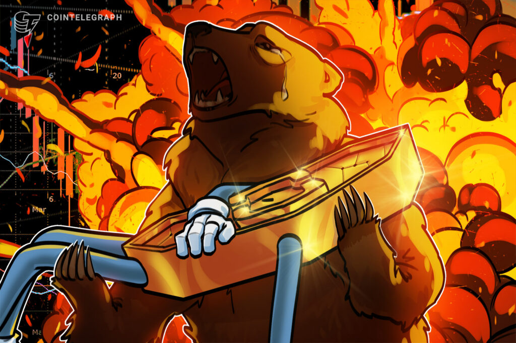 Ilustrasi penurunan valuasi saham perbendaharaan kripto dan tekanan pasar digital asset treasury