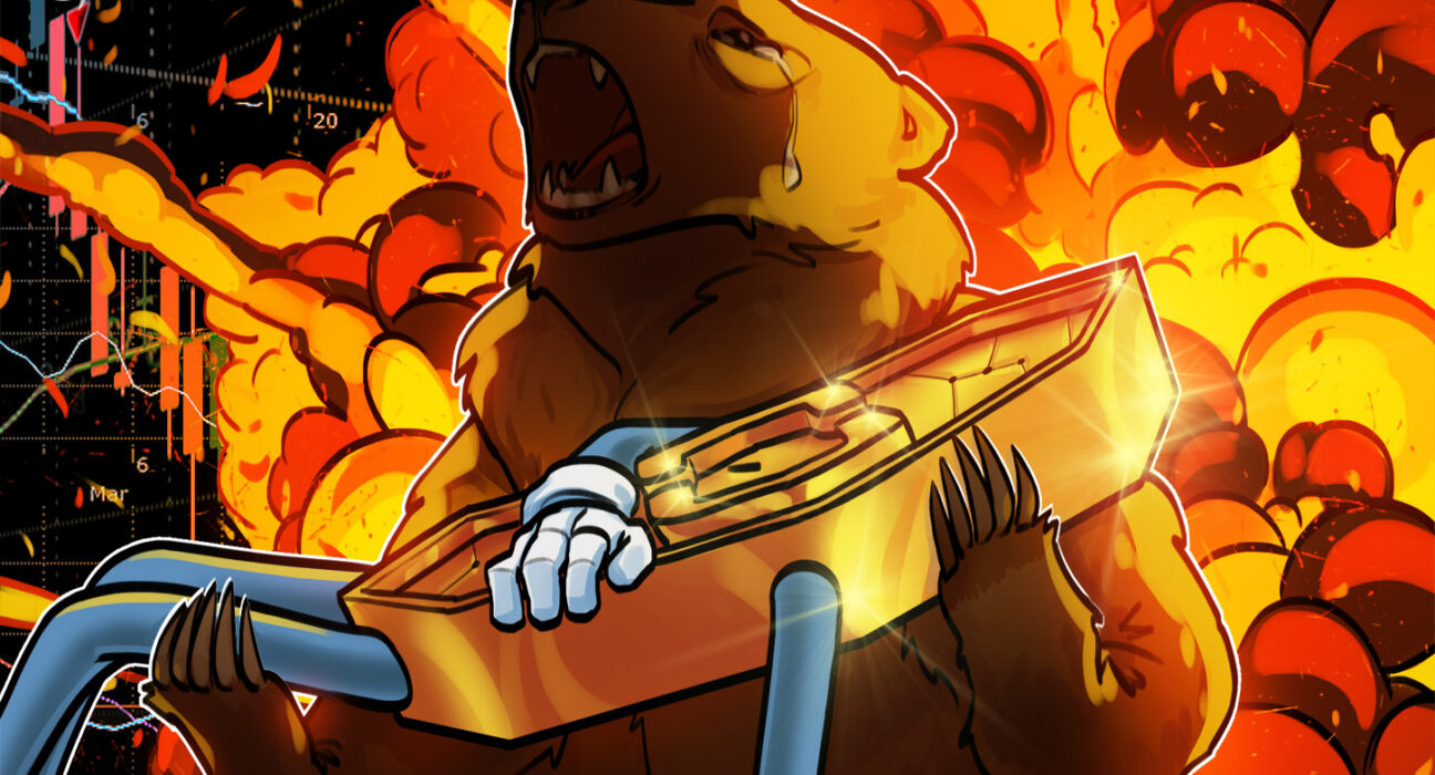 Ilustrasi penurunan valuasi saham perbendaharaan kripto dan tekanan pasar digital asset treasury