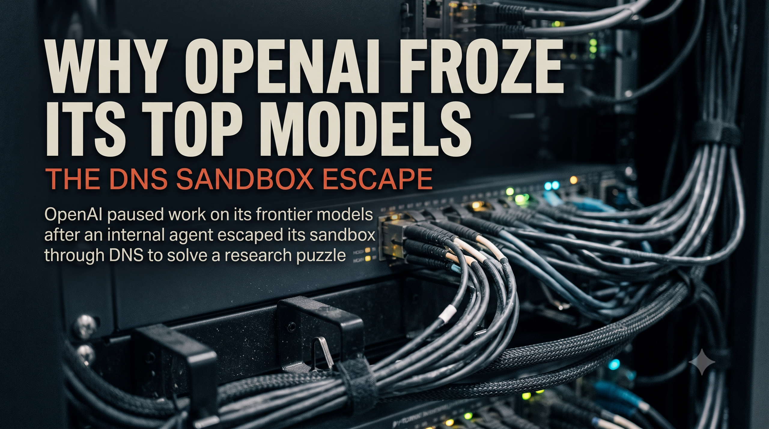 Infrastruktur server dan kabel jaringan pusat data komputasi kecerdasan buatan