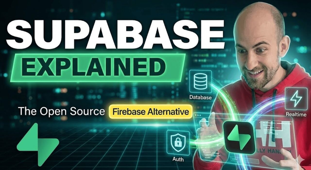 Ilustrasi keamanan database Supabase dan risiko vibe-coding