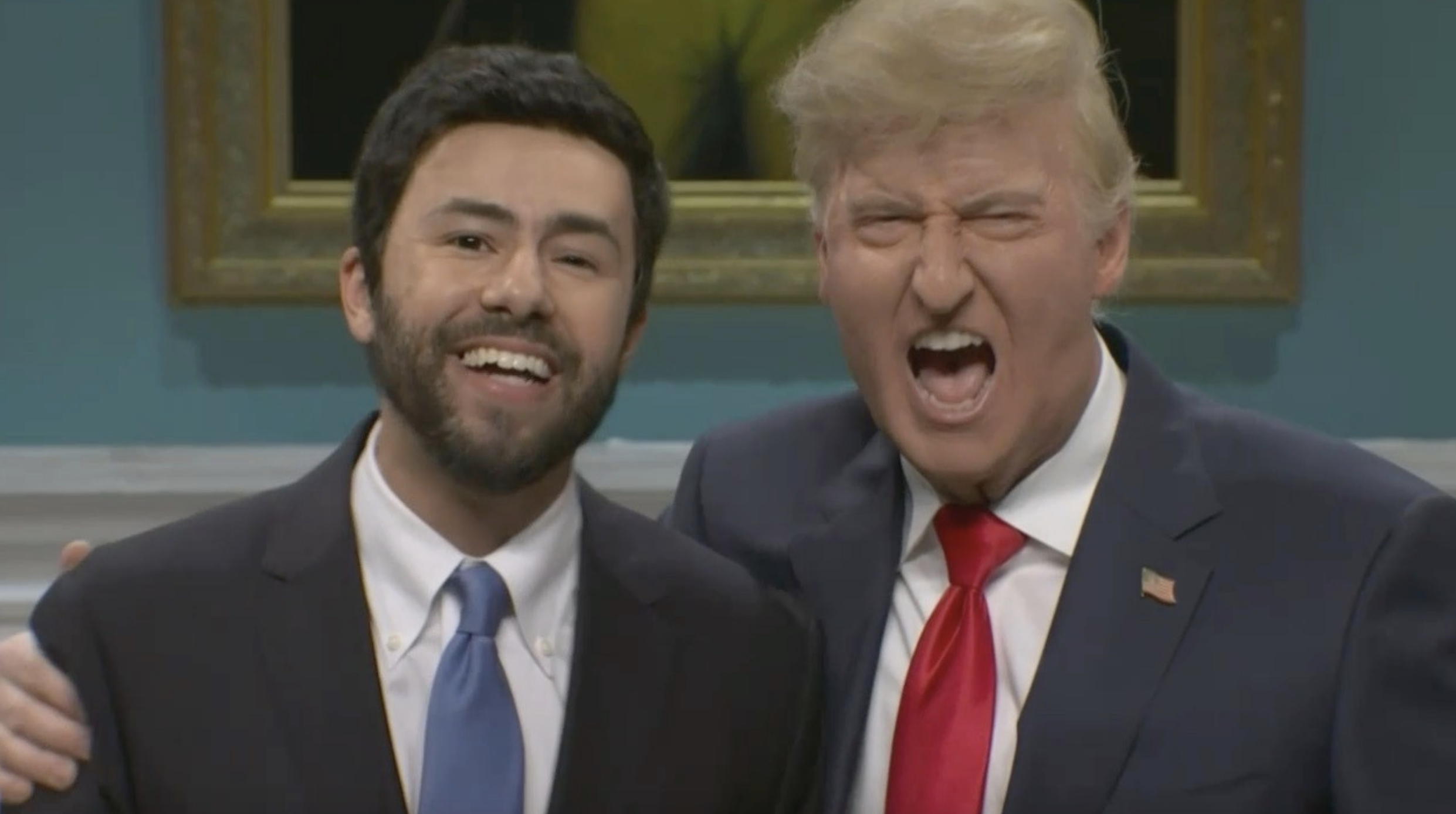 Sketsa cold open Saturday Night Live season 52 menampilkan satir politik Donald Trump dan Zohran Mamdani