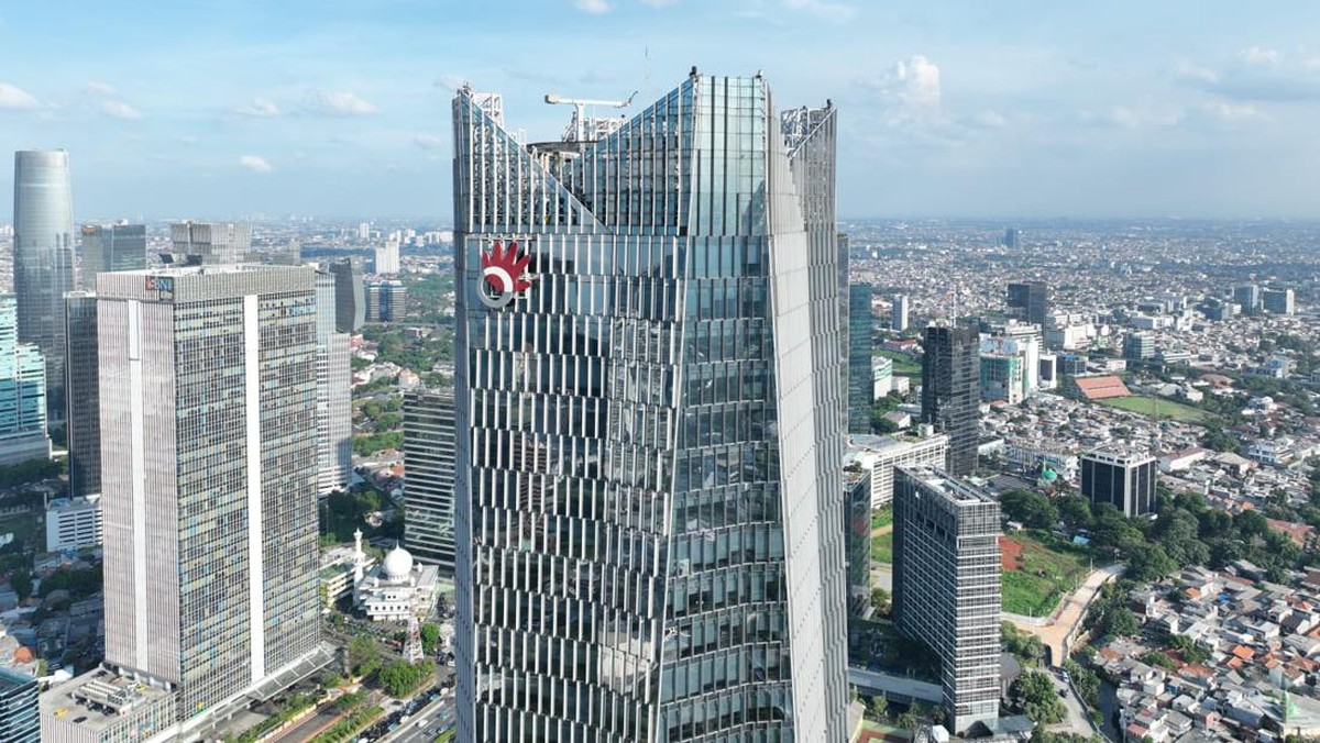 Gedung Telkom Indonesia dan infrastruktur jaringan telekomunikasi nasional