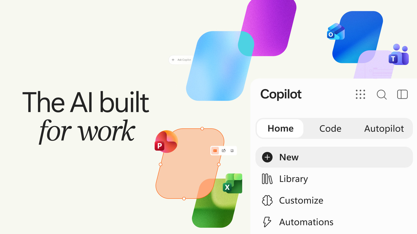 Tampilan antarmuka desain baru ekosistem terintegrasi Microsoft Copilot super app di layar komputer modern