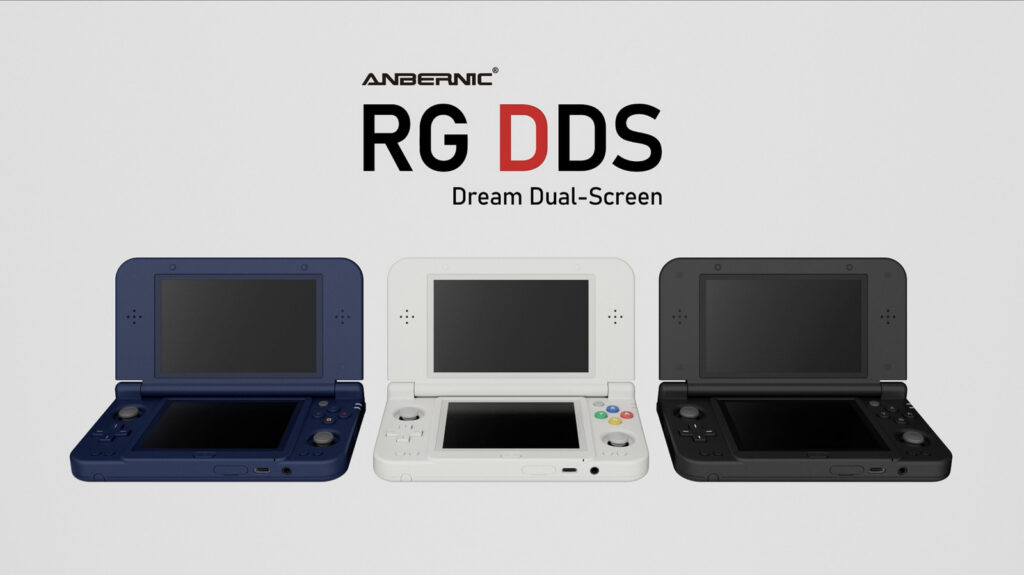 Anbernic RG DDS konsol handheld dual-screen untuk game Nintendo 3DS