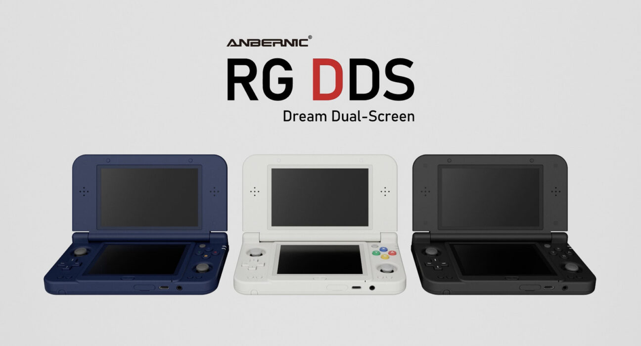 Anbernic RG DDS konsol handheld dual-screen untuk game Nintendo 3DS