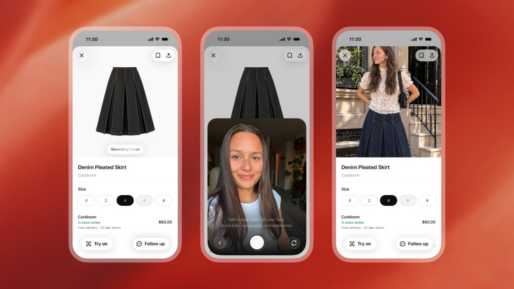 Fitur Virtual Try-On pakaian dan busana pada antarmuka ChatGPT