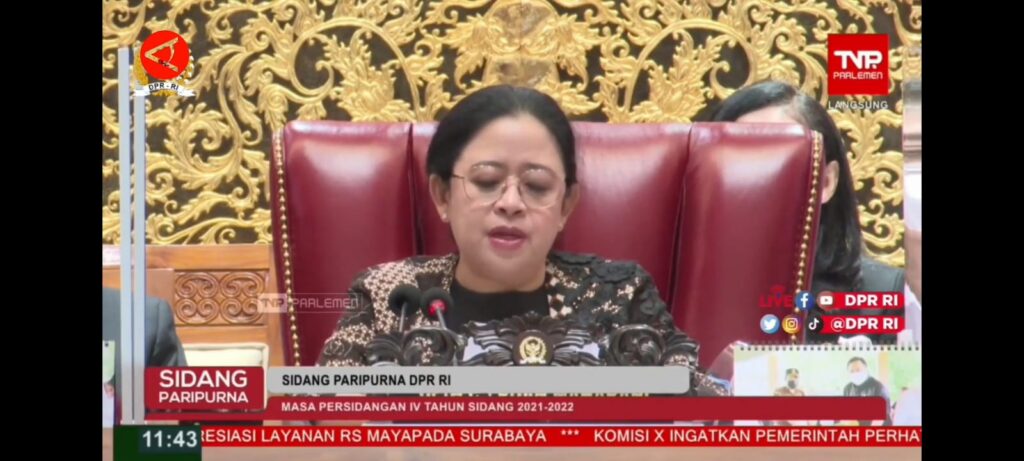 Sidang Paripurna DPR RI di Senayan Jakarta resmi mengesahkan Rancangan Undang-Undang Perlindungan Ketenagakerjaan