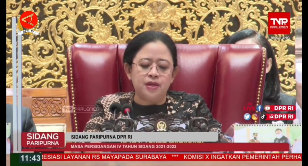 Sidang Paripurna DPR RI di Senayan Jakarta resmi mengesahkan Rancangan Undang-Undang Perlindungan Ketenagakerjaan
