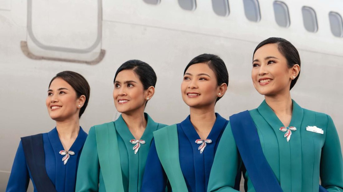 Armada pesawat Garuda Indonesia di bandara melayani rute domestik dan internasional