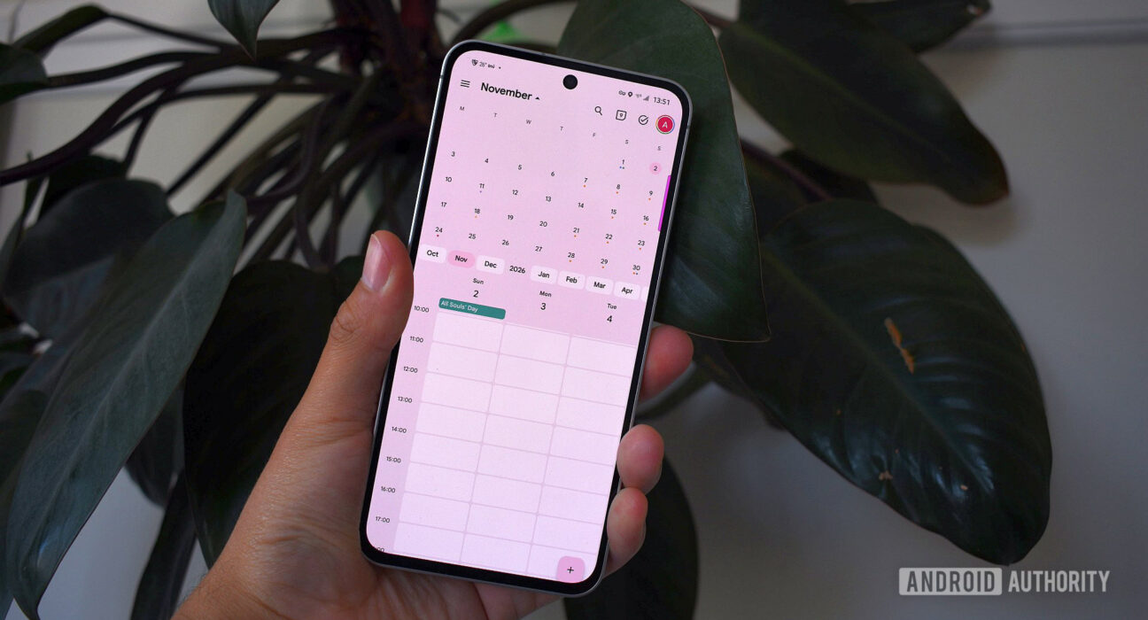 Tampilan antarmuka aplikasi Google Calendar di smartphone Android