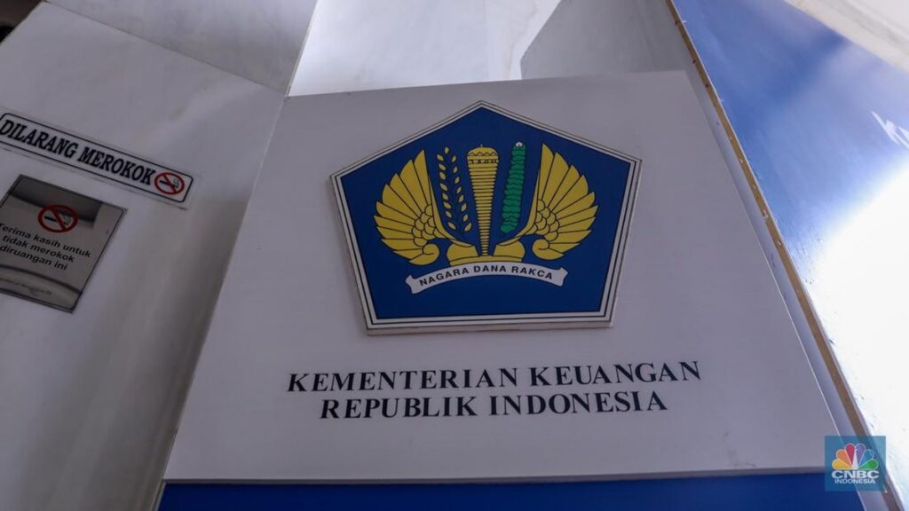 Suasana Gedung Kementerian Keuangan Republik Indonesia di Jakarta Pusat