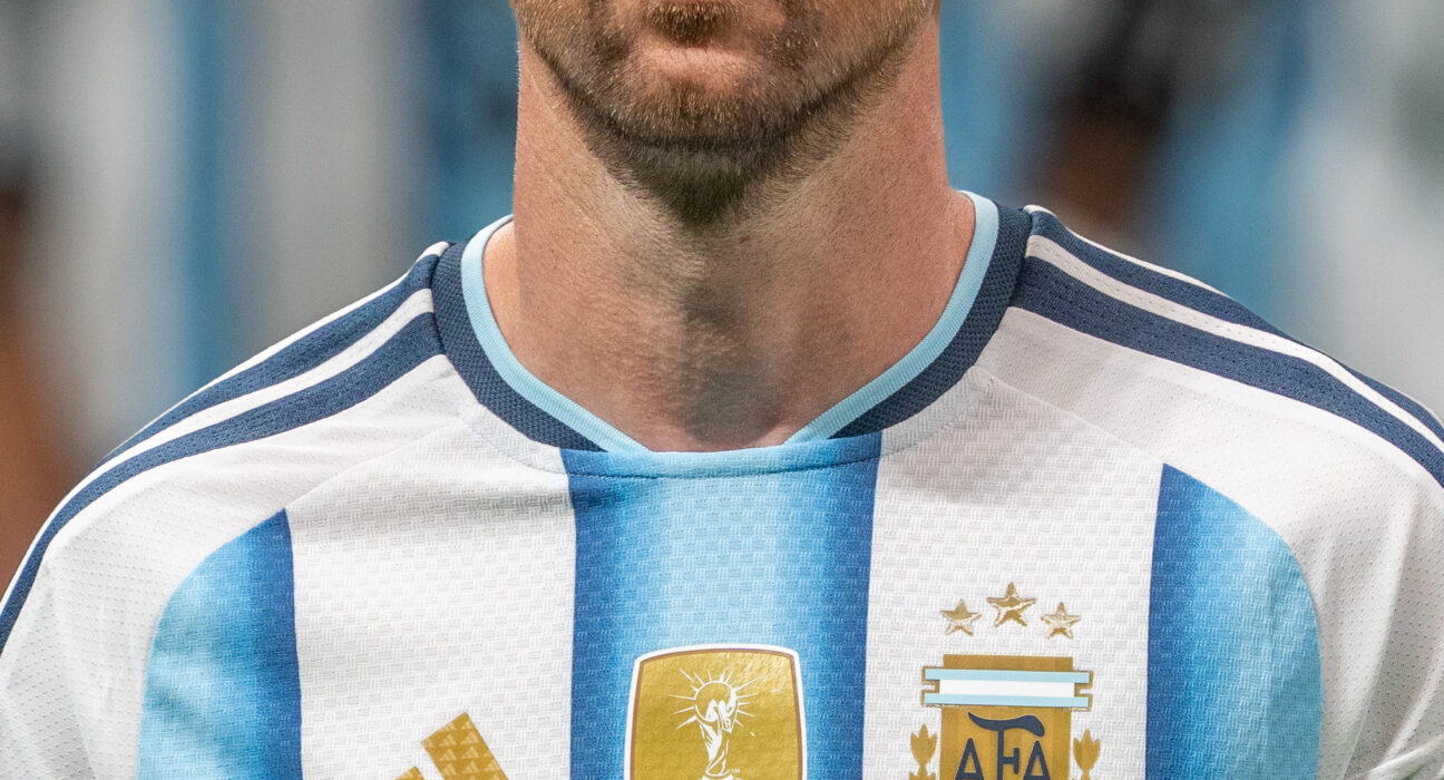 Lionel Messi dalam seragam tim nasional Argentina