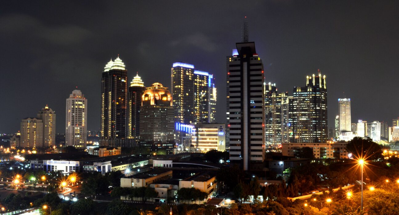 Kawasan pusat bisnis dan finansial Sudirman Central Business District SCBD di Jakarta