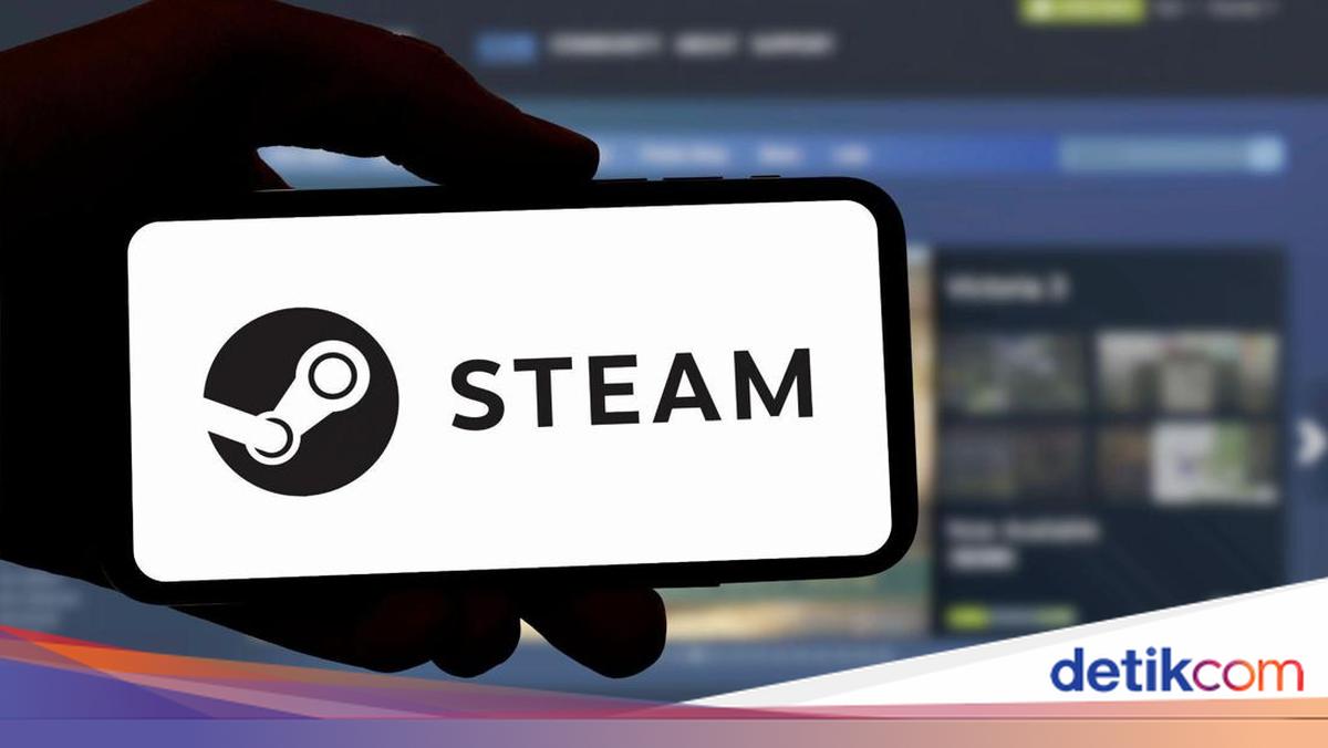 Ilustrasi etalase platform digital gaming Steam milik Valve Corporation