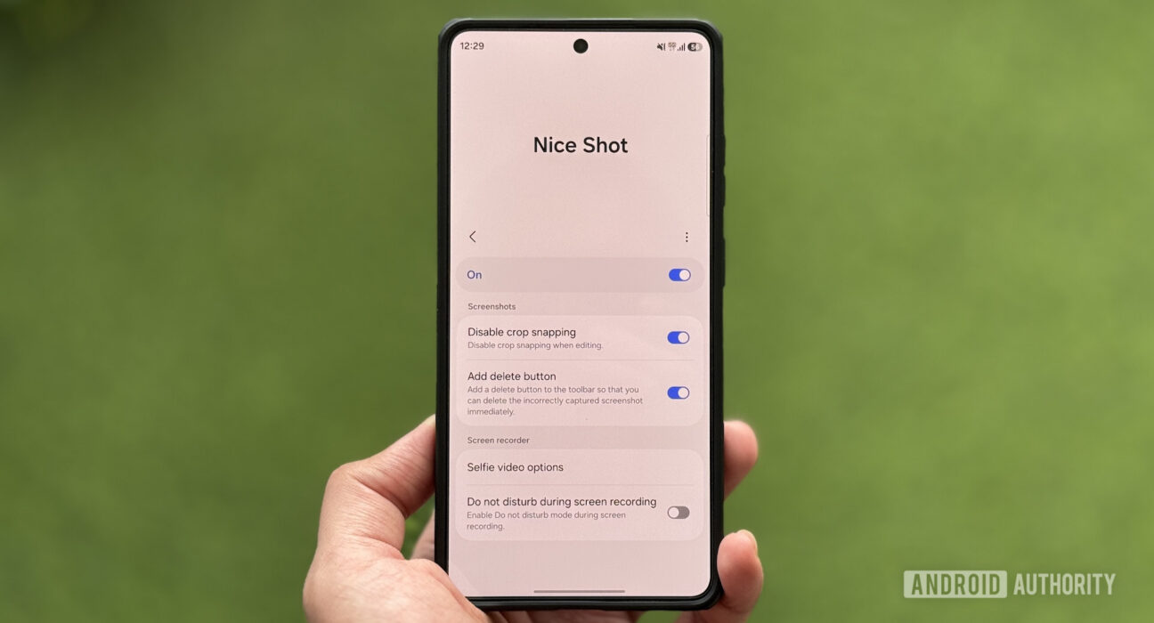 Modul Samsung Good Lock Nice Shot pada Pengaturan Antarmuka One UI